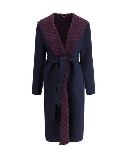 Gucci Blue Wool Coat