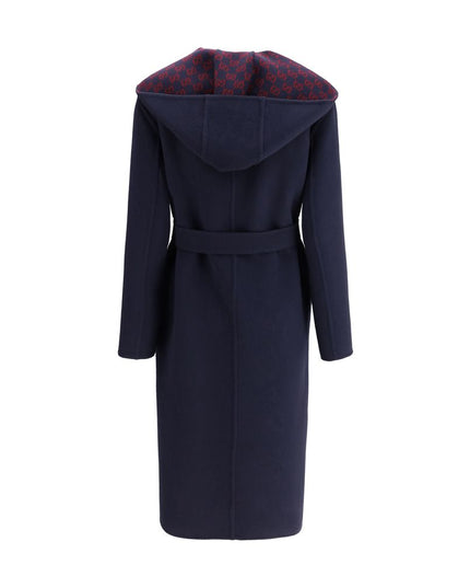 Gucci Blue Wool Coat