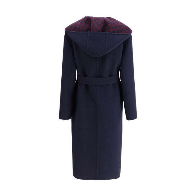 Gucci Blue Wool Coat