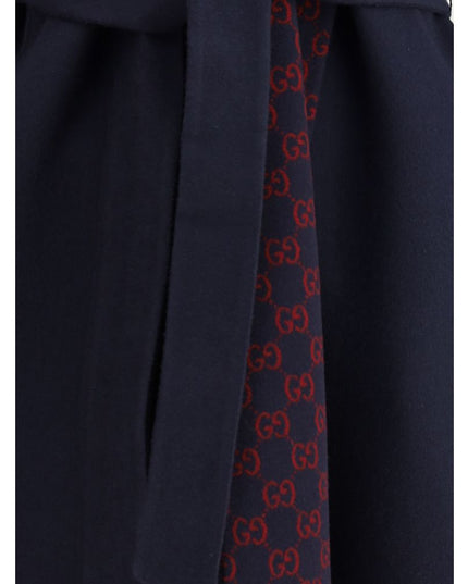 Gucci Blue Wool Coat