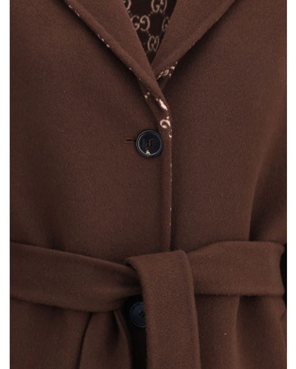 Gucci Brown Wool Coat