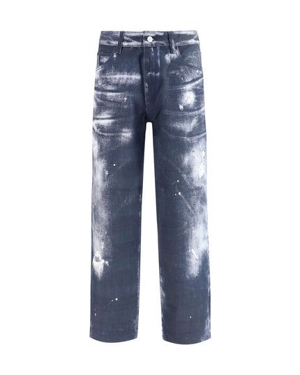 Emporio Armani Multicolor Cotton Casual Pants