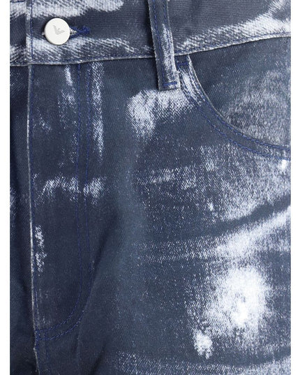 Emporio Armani Multicolor Cotton Casual Pants