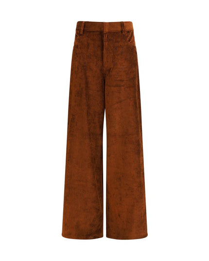 Petar Petrov Brown Cotton Casual Pants