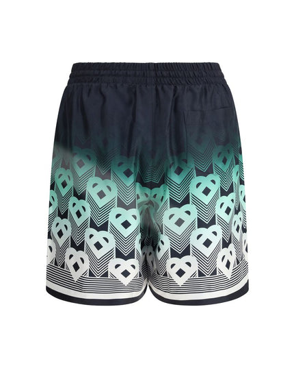 Casablanca Multicolor Silk Bermuda Shorts