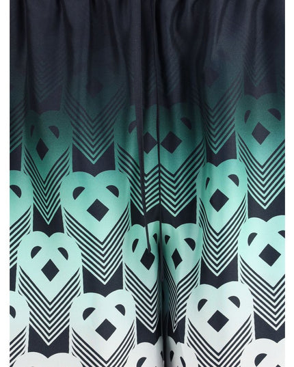 Casablanca Multicolor Silk Bermuda Shorts