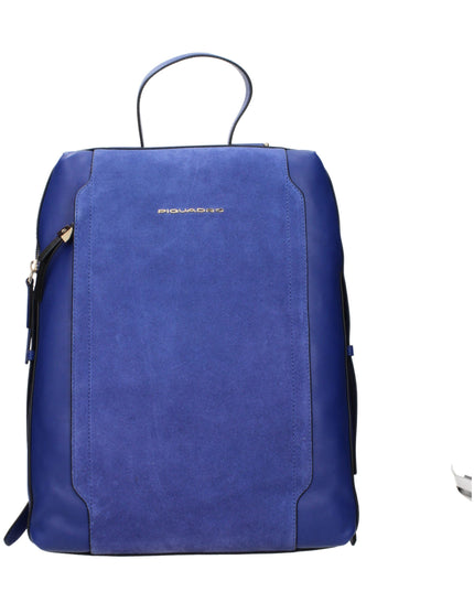 Piquadro Blue Leather Backpack