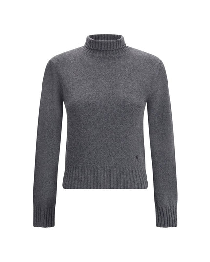 Ami Paris Gray Cashmere Turtleneck