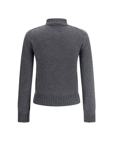 Ami Paris Gray Cashmere Turtleneck