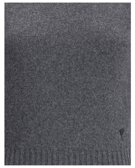 Ami Paris Gray Cashmere Turtleneck