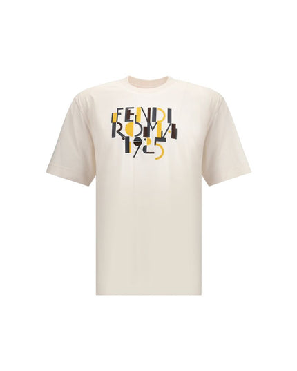 Fendi White Cotton T-Shirt