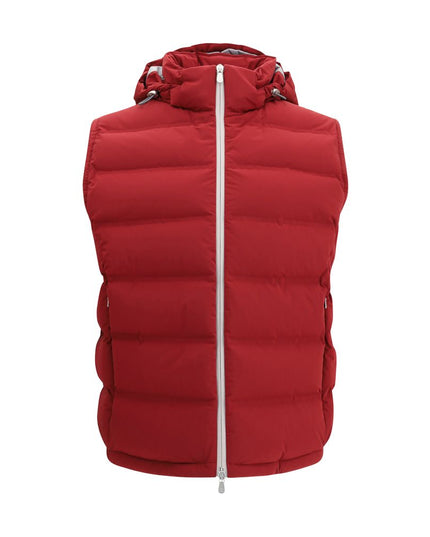 Brunello Cucinelli Red Polyester Jackets And Coat