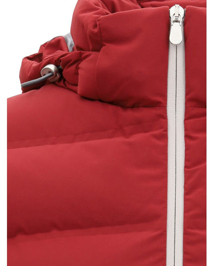 Brunello Cucinelli Red Polyester Jackets And Coat