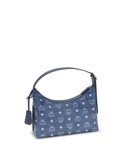 MCM Blue Fabric Shoulder Bag