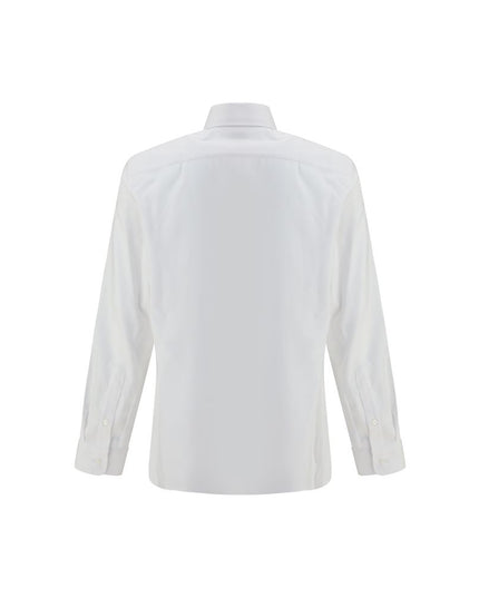 Brunello Cucinelli White Cotton Dress Shirt