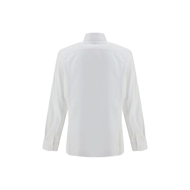 Brunello Cucinelli White Cotton Dress Shirt