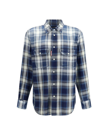 Dsquared² Multicolor Cotton Pattern Shirt