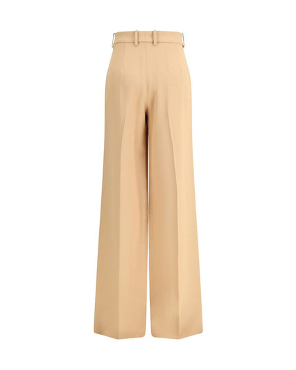 Ermanno Scervino Beige Viscose Casual Pants
