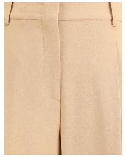 Ermanno Scervino Beige Viscose Casual Pants