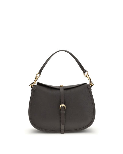 Etro Brown Calf Leather Bos Taurus Shoulder Bag