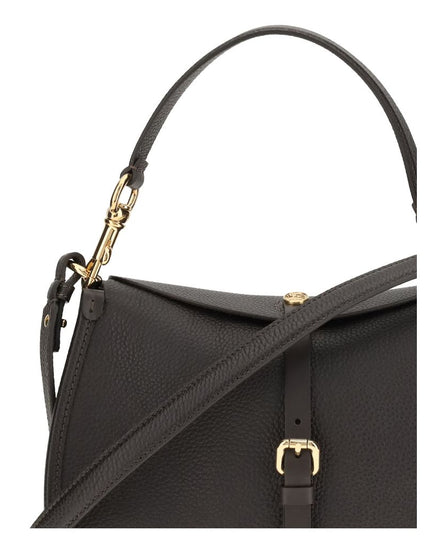 Etro Brown Calf Leather Bos Taurus Shoulder Bag
