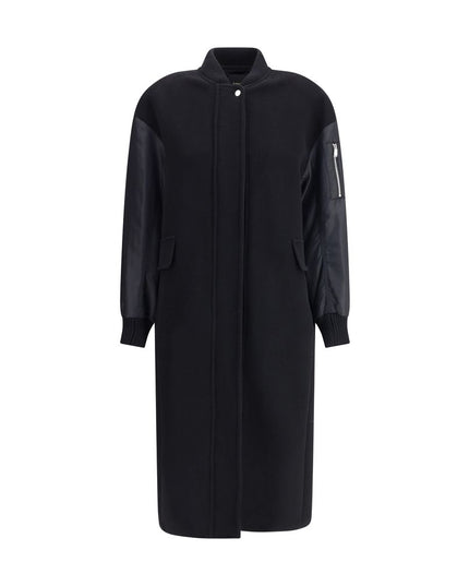 PINKO Black Wool Coat