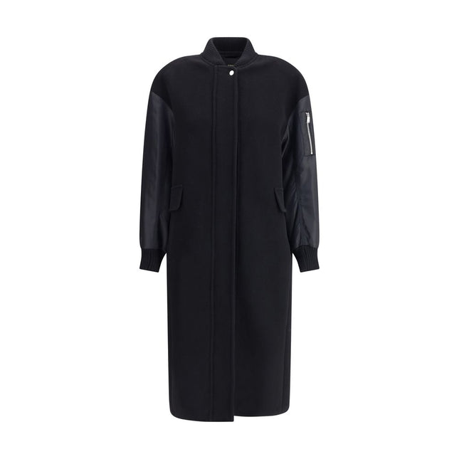 PINKO Black Wool Coat
