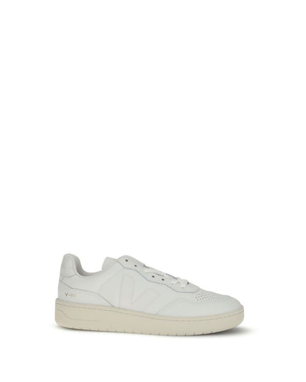 Veja White Leather Low Top Sneakers