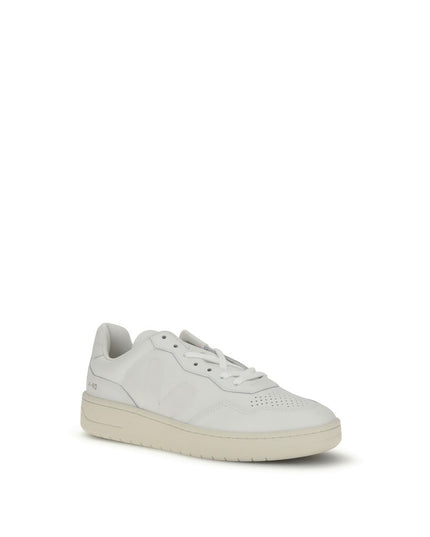 Veja White Leather Low Top Sneakers