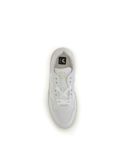 Veja White Leather Low Top Sneakers