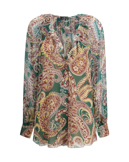 Etro Multicolor Silk Pattern Shirt