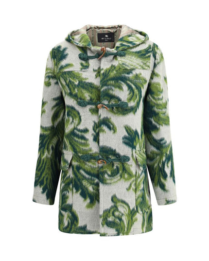 Etro Green Wool Coat