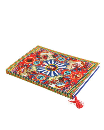 Dolce & Gabbana Multicolor Sicilian Carretto Print Journal  Notebook
