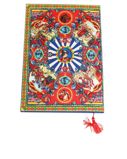 Dolce & Gabbana Multicolor Sicilian Carretto Print Journal  Notebook