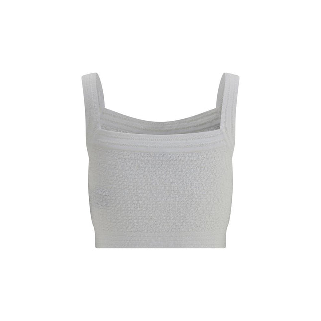 Balmain White Polyamide Top