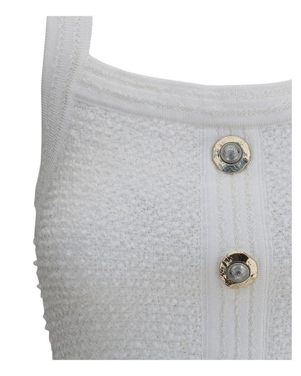 Balmain White Polyamide Top