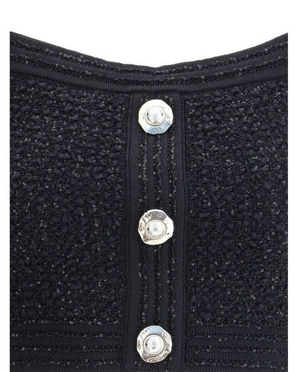 Balmain Black Polyamide Top