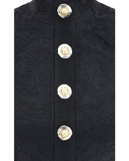 Balmain Black Viscose Top