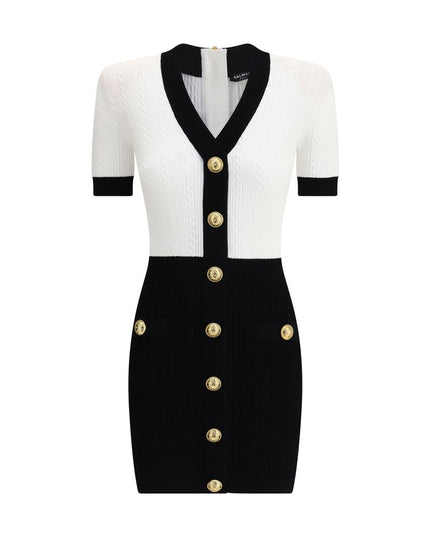 Balmain Multicolor Viscose Casual Dress