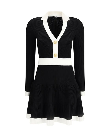 Balmain Black Viscose Casual Dress