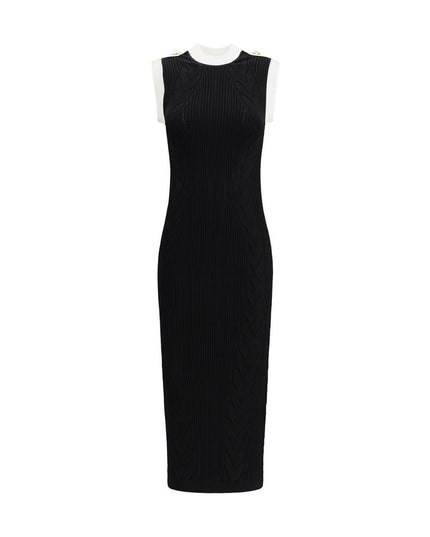 Balmain Black Viscose Casual Dress