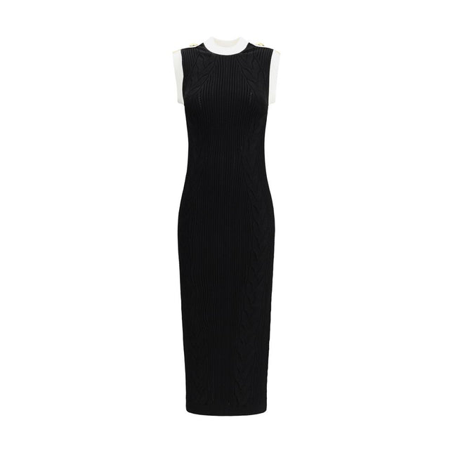 Balmain Black Viscose Casual Dress