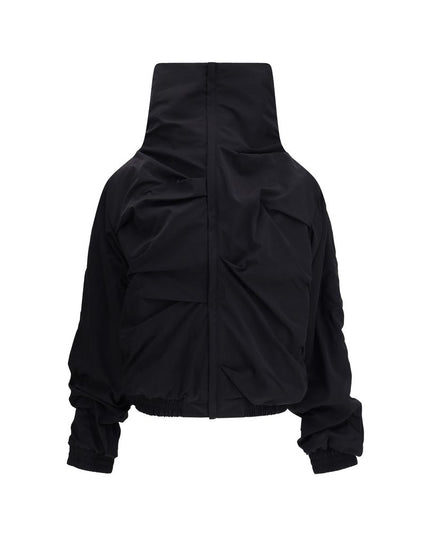 ALAINPAUL Black Polyamide Full-Length Jacket