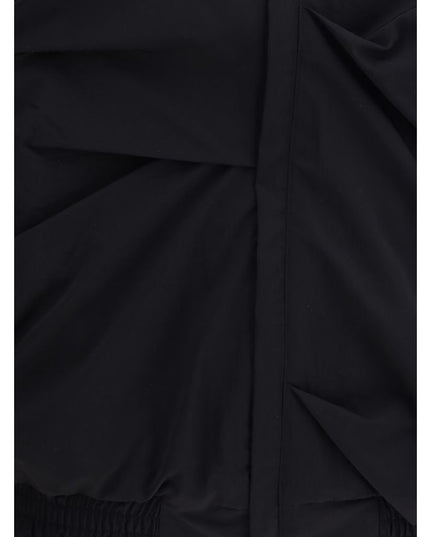 ALAINPAUL Black Polyamide Full-Length Jacket