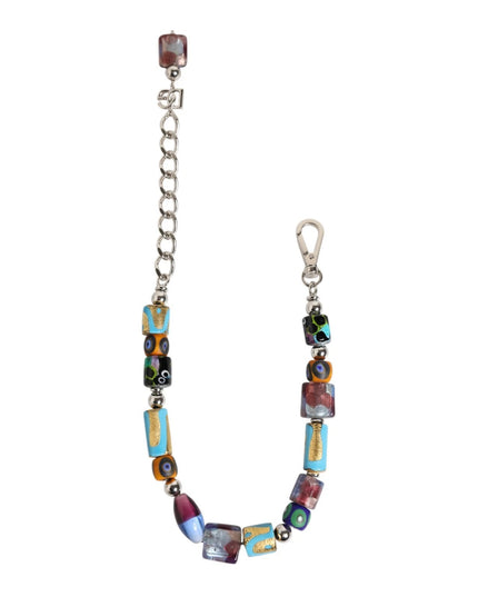 Dolce & Gabbana Multicolor Murano Glass Beads Brass Zamak Necklace