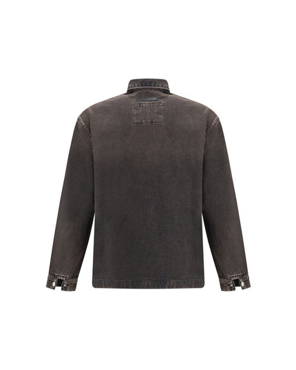 7FOR Black Cotton Denim Jacket