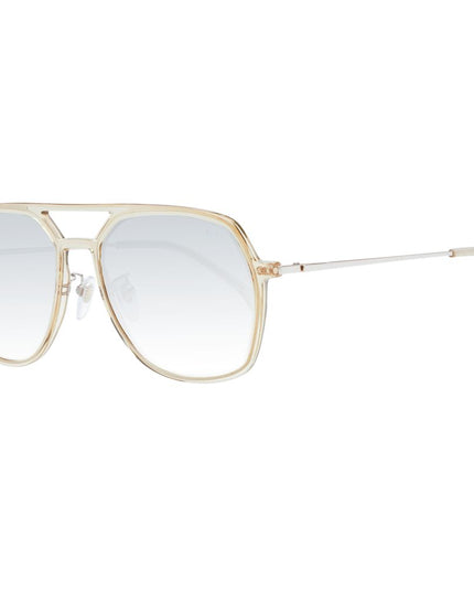 Lozza Beige Acetate & Plastic Sunglasses