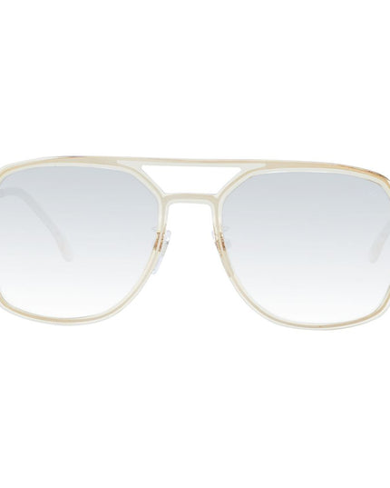 Lozza Beige Acetate & Plastic Sunglasses