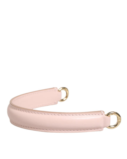 Dolce & Gabbana Strap Pink Leather Gold Tone Big Bag Handle Shoulder Strap