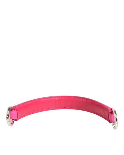Dolce & Gabbana Pink Embellished Leather Bag Handle Women Shoulder Strap
